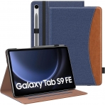 MoKo Samsung Galaxy Tab S9 FE Standl Klf-Denim Blue Brown