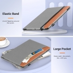 MoKo Samsung Galaxy Tab S9 FE Plus Standl Klf-Denim Grey Brown