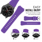 MoKo Samsung Gear S3 Soft Silikon Kay-Purple