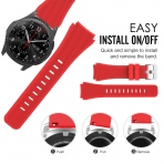 MoKo Samsung Gear S3 Soft Silikon Kay-Red