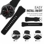 MoKo Samsung Gear S3 Soft Silikon Kay-Black