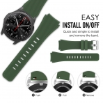 MoKo Samsung Gear S3 Soft Silikon Kay-Army Green