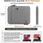 MoKo Stylish Tablet �antas�(12.9 in�)-Light Gray