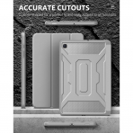 MoKo Rugged Galaxy Tab S6 Lite Klf (10.4 in)-Silver