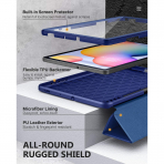 MoKo Rugged Galaxy Tab S6 Lite Klf (10.4 in)-Blue