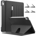 MoKo iPad Air 4 Kalem Blmeli Klf (10.9 in)-Black