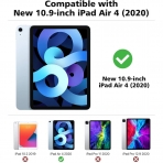 MoKo iPad Air 4 effaf Klf (10.9 in)-Blue