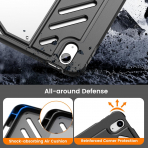 MoKo Apple iPad A16 Rugged Klf (11 in)-Black