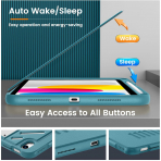 MoKo Apple iPad A16 Rugged Klf (11 in)-Cyan