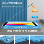 MoKo Apple iPad A16 Rugged Klf (11 in)-Cyan Blue