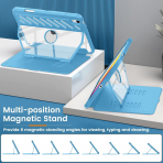 MoKo Apple iPad A16 Rugged Klf (11 in)-Cyan Blue