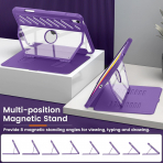 MoKo Apple iPad A16 Rugged Klf (11 in)-Purple Violet 