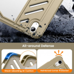 MoKo Apple iPad A16 Rugged Klf (11 in)-Khaki