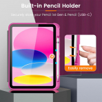 MoKo Apple iPad A16 Rugged Klf (11 in)-Peach Pink