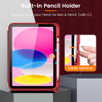 MoKo Apple iPad A16 Rugged Klf (11 in)-Red