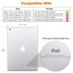 MoKo iPad Kalem Blmeli Klf (10.2 in)(7.Nesil)-Rose Gold