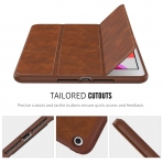 MoKo iPad Kalem Blmeli Klf (10.2 in)(7.Nesil)-Brown