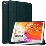 MoKo iPad Kalem Blmeli Klf (10.2 in)(7.Nesil)-Dark Green