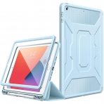 MoKo iPad Kalem Blmeli Klf (10.2 in)(7.Nesil)-Sky Blue