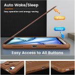 MoKo iPad Air M2 Rugged Klf (11 in)-Brown