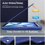 MoKo iPad Air M2 Rugged Klf (11 in)-Navy Blue
