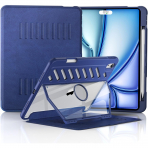 MoKo iPad Air M2 Rugged Klf (11 in)-Navy Blue