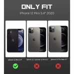 MoKo iPhone 12 Mini Silikon Klf-Black