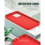 MoKo iPhone 12 Mini Silikon Klf-Red