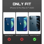 MoKo iPhone 12 Pro Max effaf Klf-Crystal Clear/Indigo