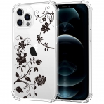 MoKo iPhone 12 Pro Max effaf Klf-Black Rose