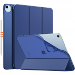  MoKo Kalem Blmeli iPad Air Klf (13 in)-Navy Blue
