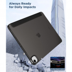  MoKo Kalem Blmeli iPad Air Klf (13 in)-Black