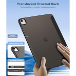  MoKo Kalem Blmeli iPad Air Klf (13 in)-Black