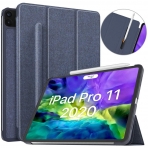 Moko iPad Pro Kalem Blmeli Klf (11 in)(2.Nesil)-Indigo