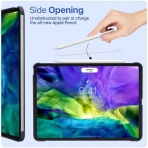 Moko iPad Pro Kalem Blmeli Klf (11 in)(2.Nesil)-Indigo