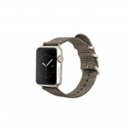 Monowear Apple Watch Premium Kay (38mm)-Gray with Silver Aluminum Adapter