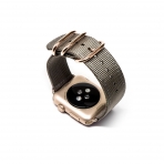 Monowear Apple Watch Premium Kay (42mm)-Gray with Gold Adapter