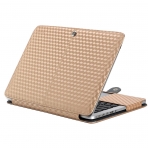 Mosiso MacBook Pro Book 3 Boyutlu Deri Klf (13 in)-Gold