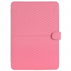 Mosiso MacBook Pro Book 3 Boyutlu Deri Klf (13 in)-Pink