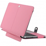Mosiso MacBook Pro Book 3 Boyutlu Deri Klf (13 in)-Pink