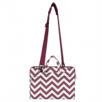 Mosiso MacBook 12 in Chevron Style Fabric Sleeve anta-Wine Red