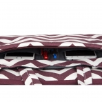 Mosiso MacBook 12 in Chevron Style Fabric Sleeve anta-Wine Red