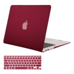 Mosiso MacBook Air 11 in Keyboard Kapakl Klf-Wine Red