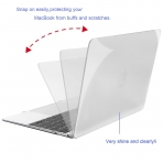 Mosiso Retina Ekranlı Macbook 12 inç Hard Kılıf-Crystal Clear