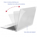 Mosiso Retina Ekranl Macbook 12 in Hard Klf-Crystal Clear