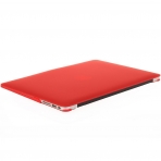 Mosiso MacBook Air 13 in Plastik Sert Kapak Klf-Red