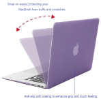 Mosiso MacBook Air 13 in Plastik Sert Kapak Klf-Light Purple