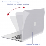 Mosiso MacBook Air 13 in Plastik Sert Kapak Klf-Crystal Clear