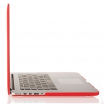 Mosiso MacBook Pro 13 in Retina Plastik Sert Klf Kapak-Red