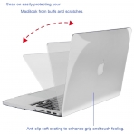 Mosiso MacBook Pro 13 in Retina Plastik Sert Klf Kapak-Crystal Clear